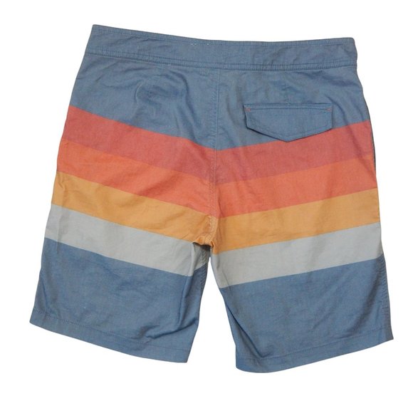 Goodfellow Co Mens Stripped Swim Shorts Size 30 - Picture 2 of 8